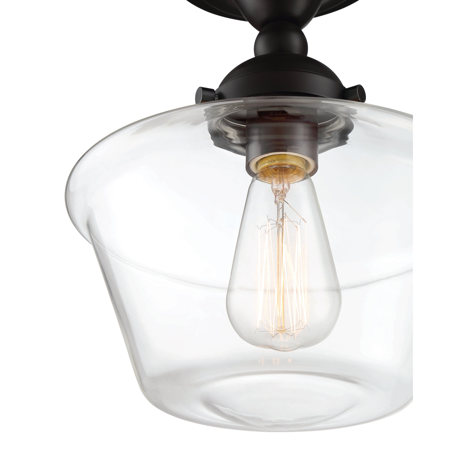 Lassell 1 - Light Semi Flush Mount, Oil Rubbed Bronze