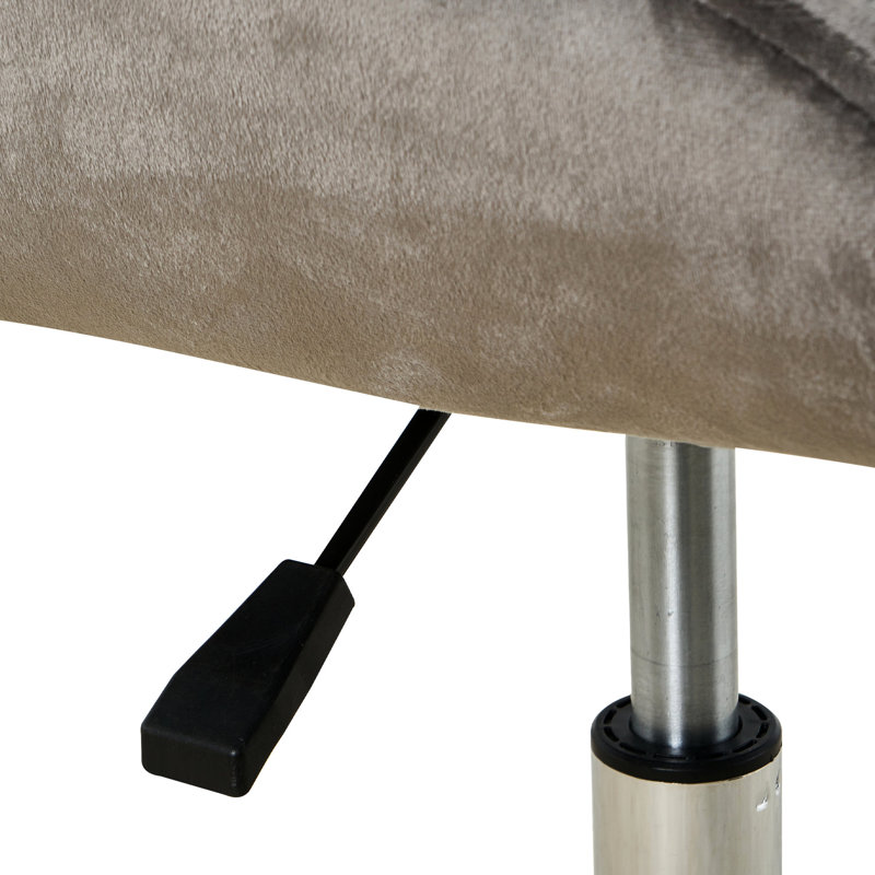 Chaise de salle à manger en velours avec structure - douce, confortable et réglable en hauteur. Gris, métal, revêtement moderne avec charge de 200 livres et pieds ergonomiques. Lbs Max