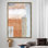 Peinture abstraite aux tons doux: art mural minimaliste brun et gris sur toile pour un décor moderne