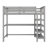 Solid Pine Wood Frame Loft Bed With Under-Bed Desk And Storage Shelves-1645540741-1645540740