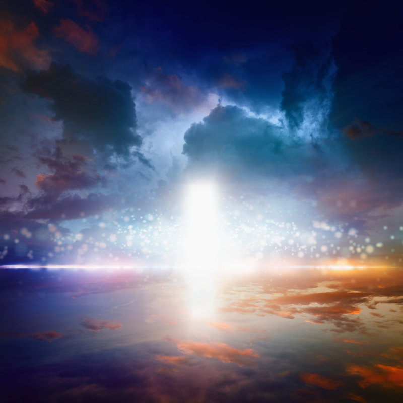 Way to Heaven - Photographie sur toile tendue, H 12 po x l 12 po