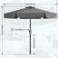 Carmilla 230cm Tilt Market Parasol-117182499