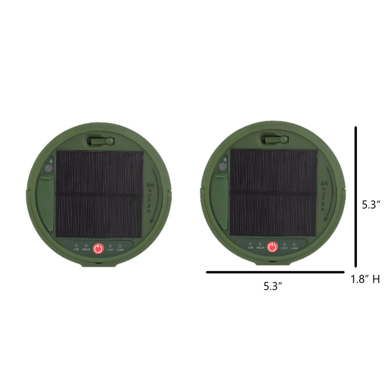 Luminaire suspendu d'extérieur à DEL 1,8 po à changement de couleur intégré à énergie solaire