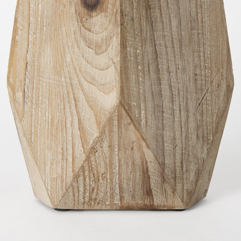 Huberdina Solid Wood Table Vase, 15.25" H x 8" W x 4.9" D