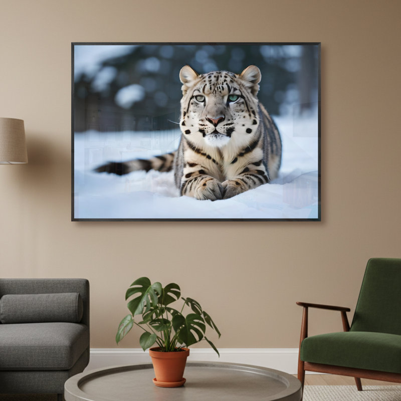 Single Picture Frame LED Illuminated Wall Art Wall Art on Glass / Aluminium, 61 cm H x 85 cm W