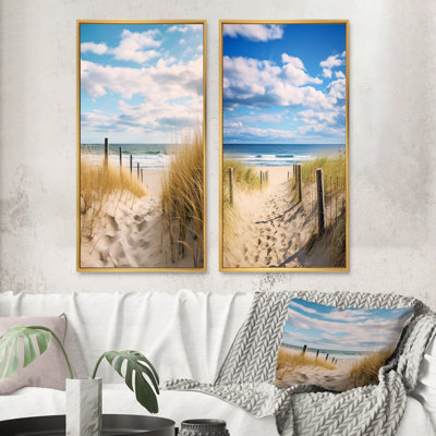 Chemin vers la plage - ensemble de 2 reproductions