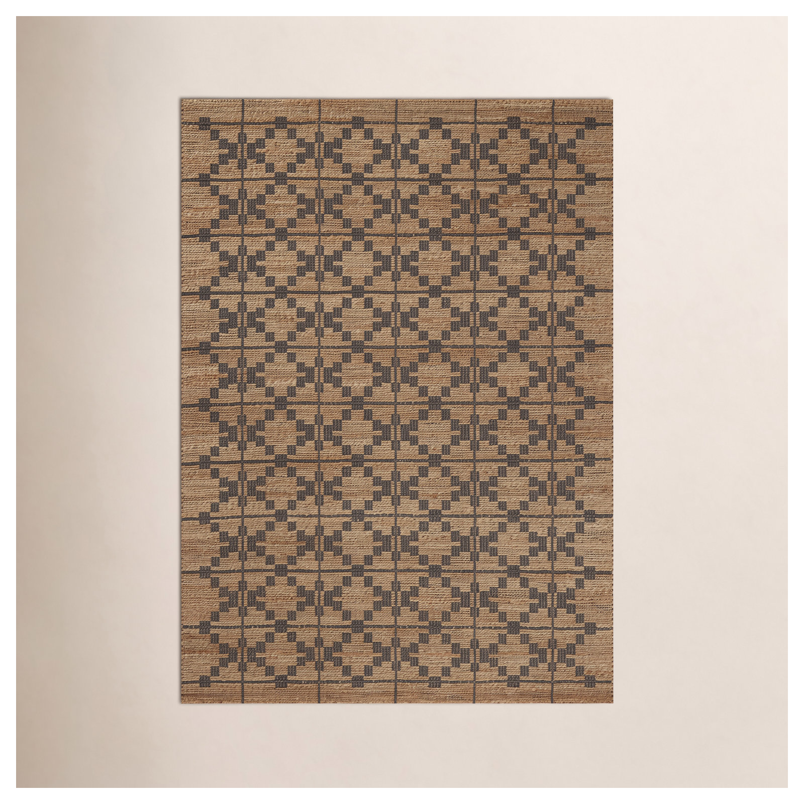 Judy Natural / Graphite Area Rug, Rectangle 8'6" x 11'6"