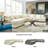 Lindyn 6-Piece Sectional With Chaise-801911992