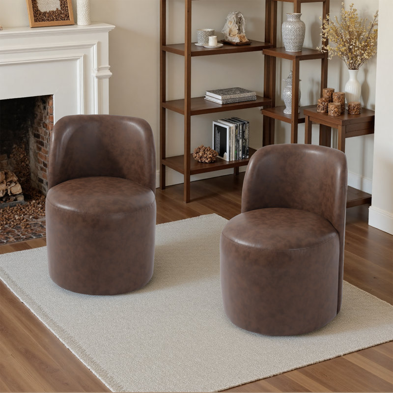 Chaise de baril Barrel, Brun