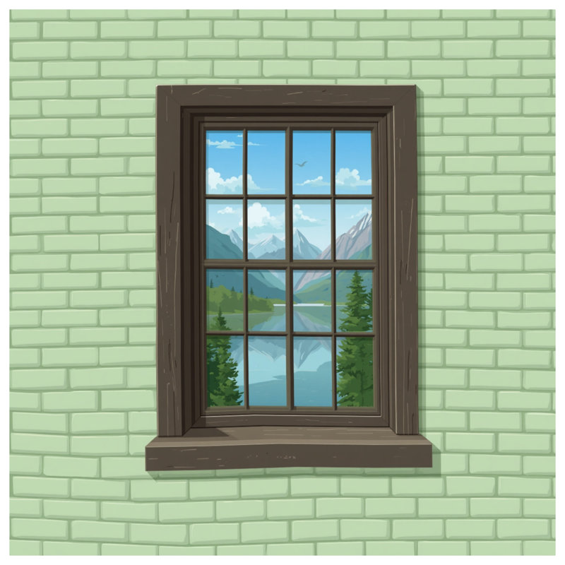 Housses de couette pour fenêtre Mountain View, Lit simple