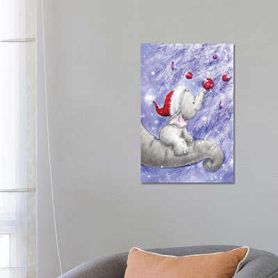 Elephant V 1 Piece Wrapped Canvas Wall Art