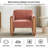 Modern Minimalist Upholstered Accent Armchair-473084495