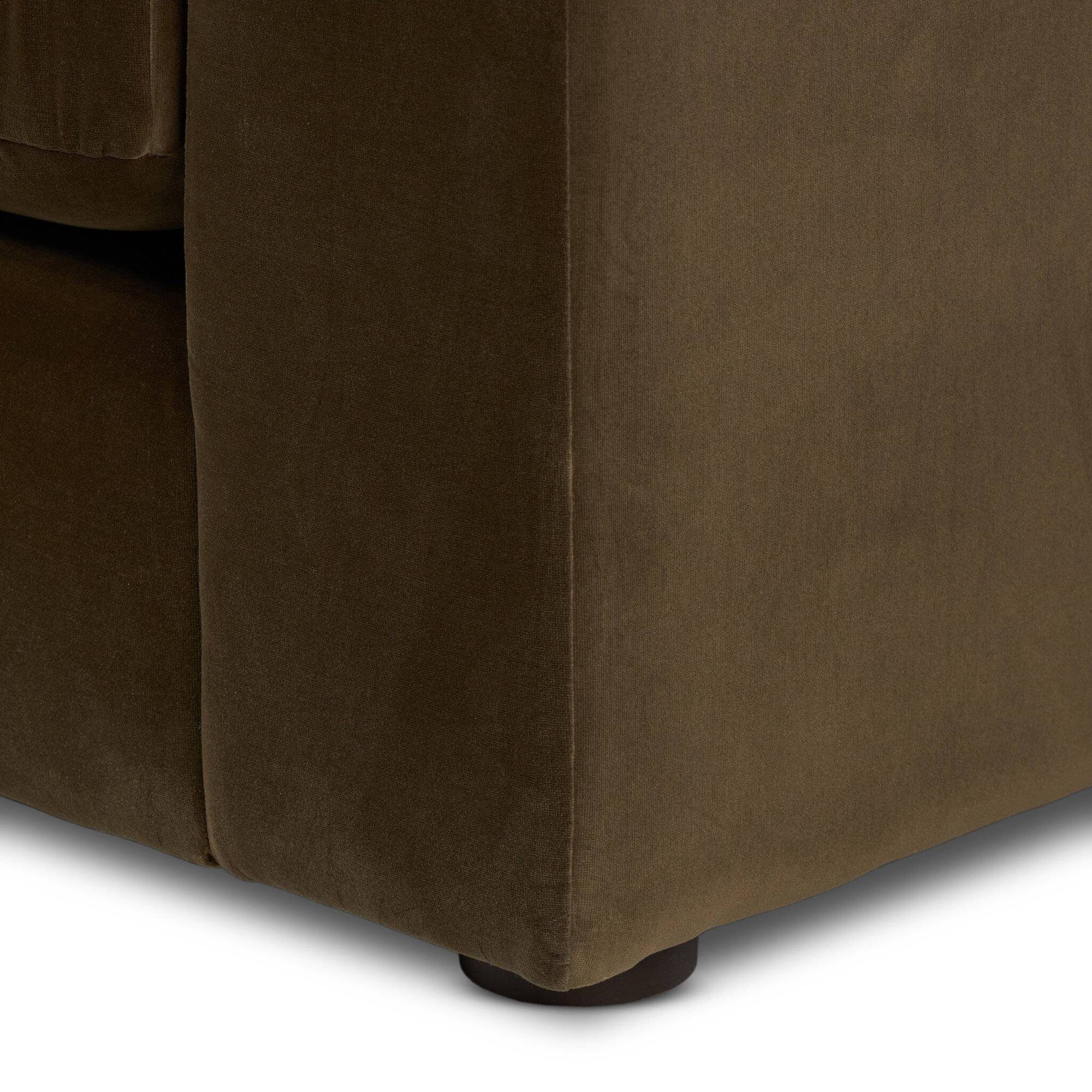 Liv Upholstered Sofa, Surrey Olive, 33" H x 100" W x 41" D