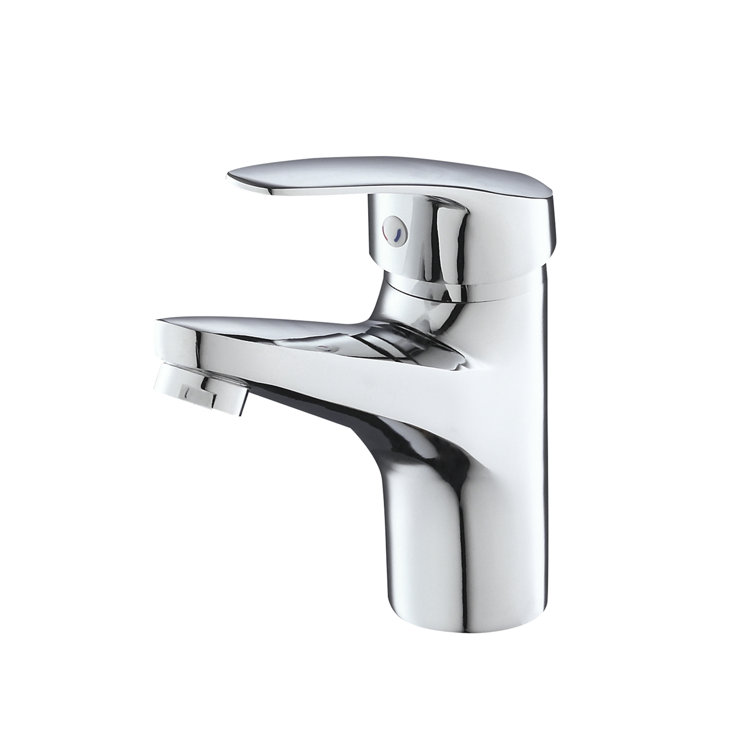 Denbigh Tap for Lavatory, Polished Chrome Mono Basin Mixer  Bathroom Tap with waste