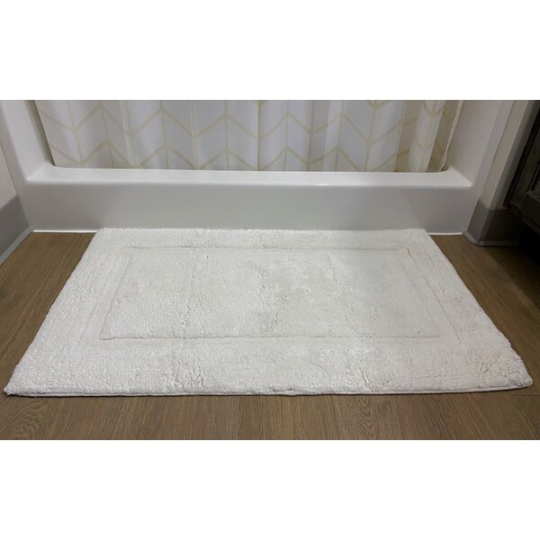 Cristin Bath Rug Latitude Run Color: White