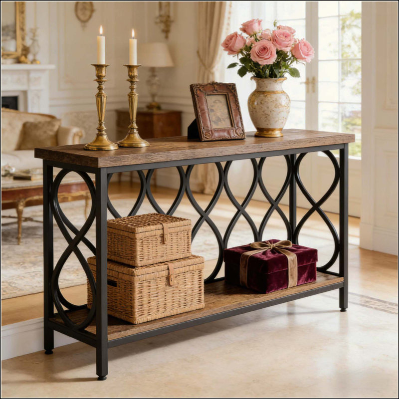 2-Tier Plant Stand,Entryway Table,Console Table,Sofa Table