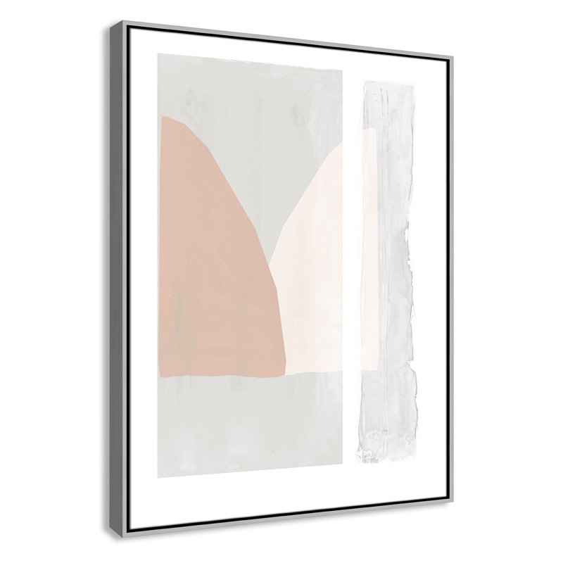 Lora douce et légère - reproduction d'art, Toile avec cadre argenté, H 41,5 po x l 31,5 po x P 2 po