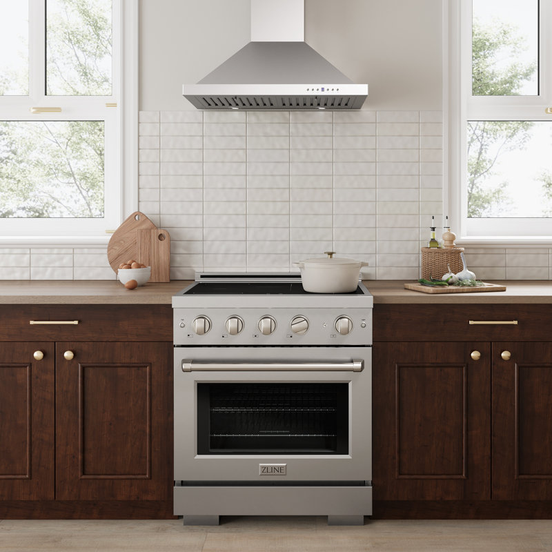 ZLINE Autograph 30 in. Paramount Induction Range with 4 Element Cooktop & Matte Black Accents, Matte Black