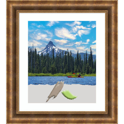 Ackart Bronze Wood Picture Frame with Mat