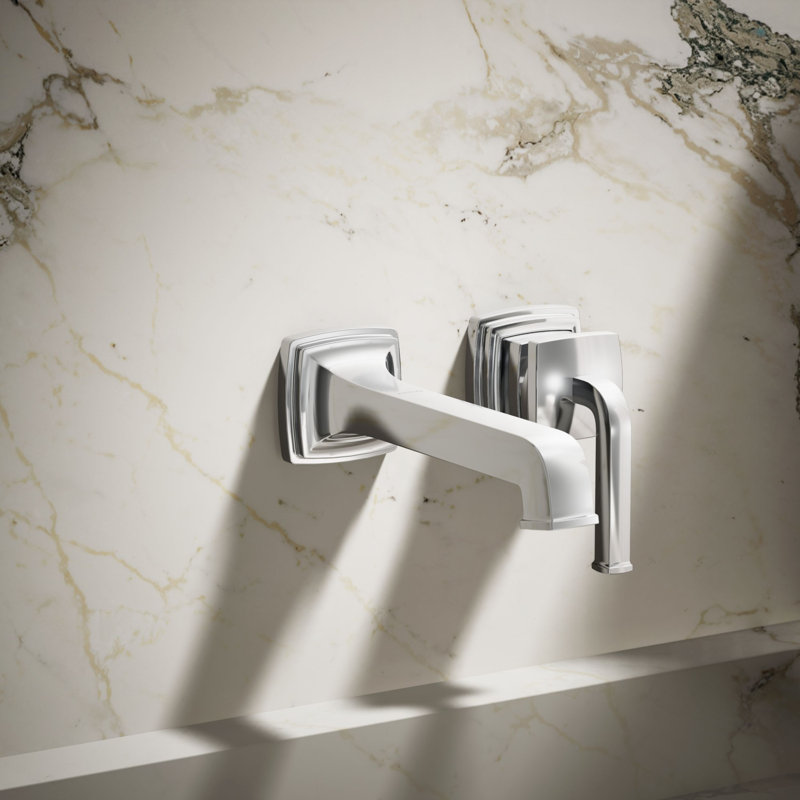 Riff Wall-Mount Single-Handle Bathroom Sink Faucet, Polished Chrome