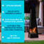 Gebke Square Steel Wood Burning Smokeless Chimnea-522389164
