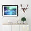 Aurora Borealis At Night - Picture Frame Painting Print-56628487-56628486