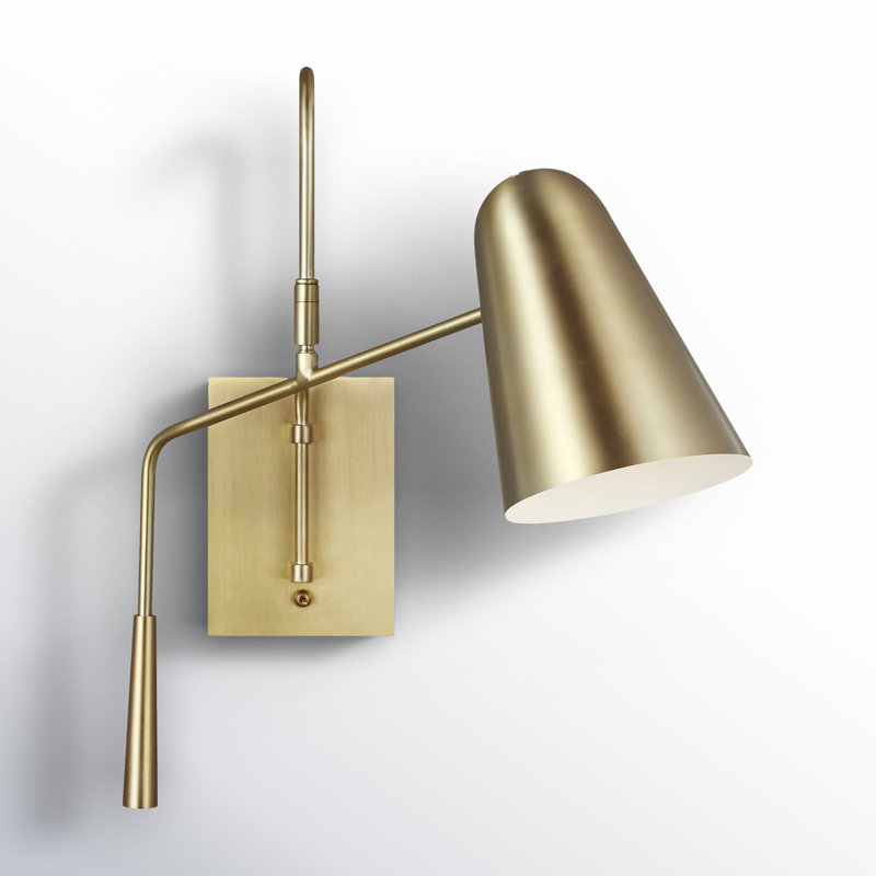 Simon 1 - Light Swing Arm, Burnished Brass