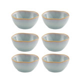 Gemstone Moonstone Stoneware Dessert Bowl