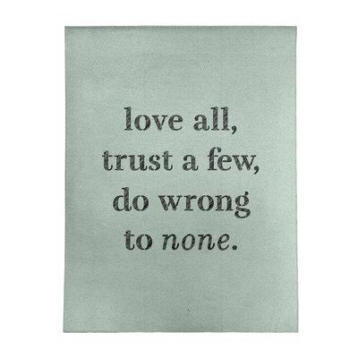 Quotes Chenille Indoor Rug