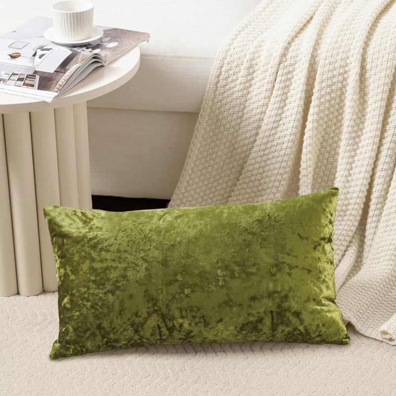 Housse de coussin lombaire en velours froissé, Avocat