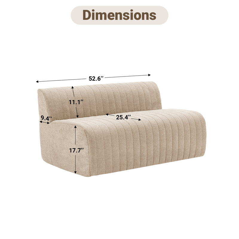 Canapé 52,4 po, Kaki