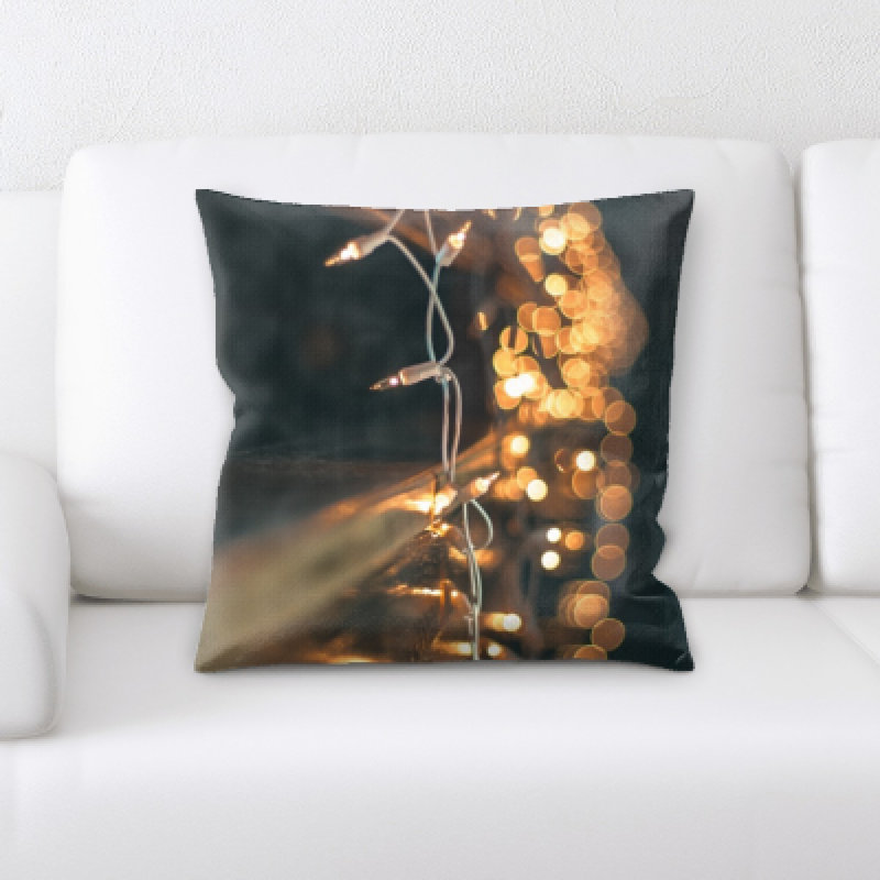 Illuminated Microsuede Reversible Throw Pillow