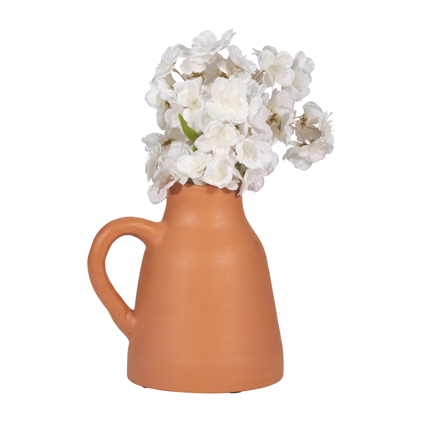 Anasta Handmade Terracotta Table Vase, Brown, Overall Height - 8.5"