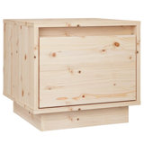vidaXL Bedside Cabinet Solid pinewood Compact Storage