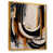 Toile avec cadre flottant or