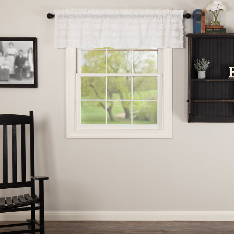 Porthleven Cotton Ruffled Window Valance