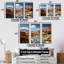 Ensemble de décorations murales Bold Mediterranean Landscape - Cubism-533672475-533672485