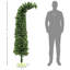 Arbre de Noël artificiel fantaisiste 6 pi avec plateau pliable, 400 branches et base en métal