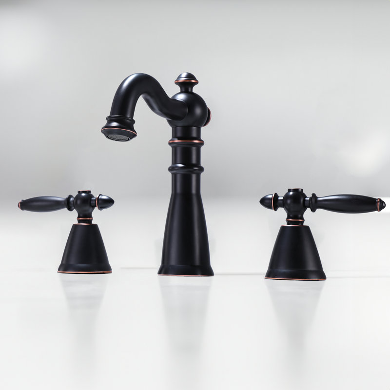 Widespread Bathroom Faucet 3 Hole, 2-Handle Bathroom Sink Faucet