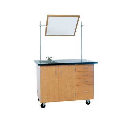Diversified Woodcrafts 54'' L x 30'' W Rectangle Laminate Instructor's Desk