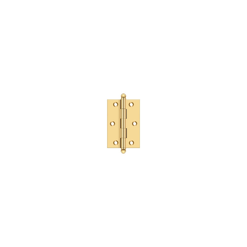 3'' x 2'' Butt Bearing Hinge, PVD Polished Brass