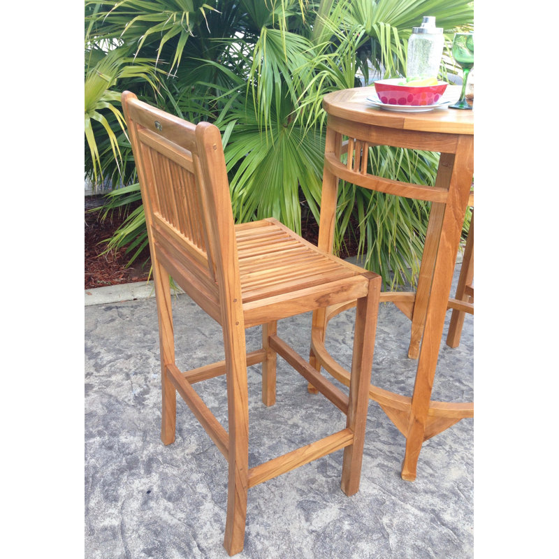 Maldives Outdoor Teak Bar Stool