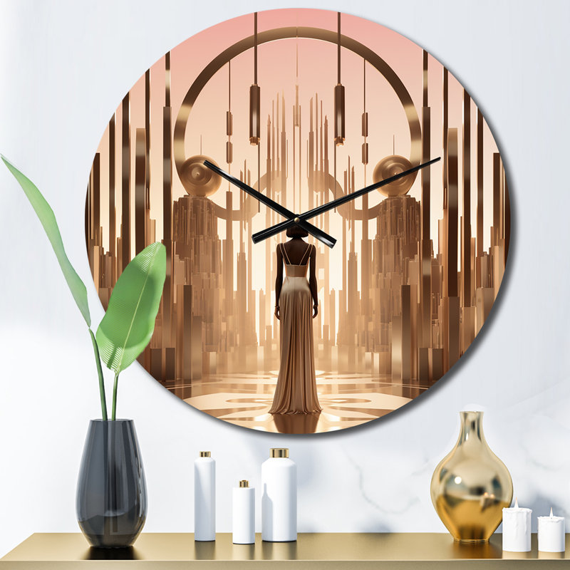 Horloge murale en métal, Petit