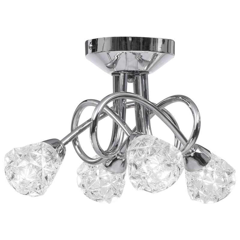 Agathe Glass Semi Flush Mount