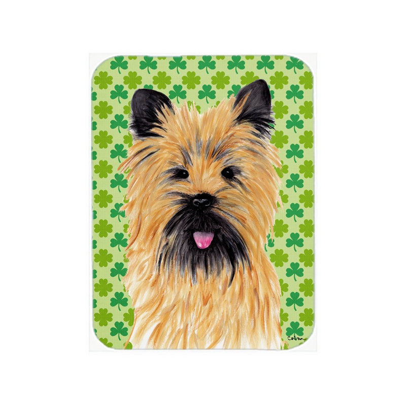 Planche à découper en verre portrait caroline Shamrock Lucky Irish