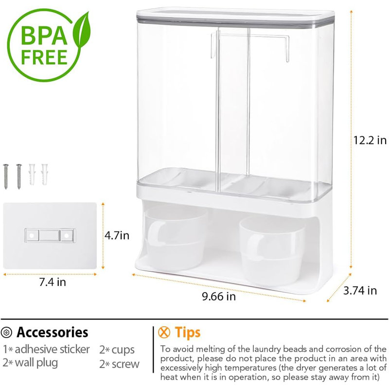 Laundry Beads And Detergent Dispenser Organization