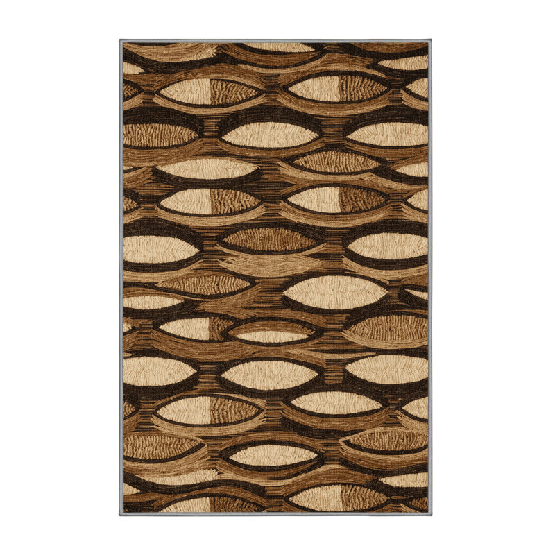  Tapis hawaïen lavable en calebasse, Rectangle 5 pi x 7 pi