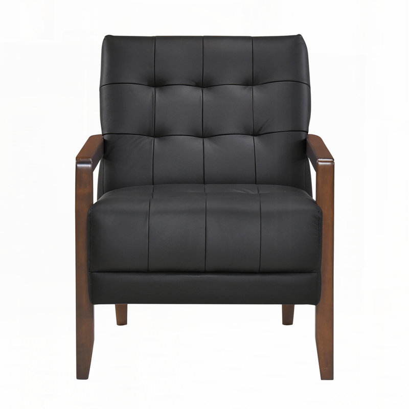 Fauteuil capitonné en polyuréthane