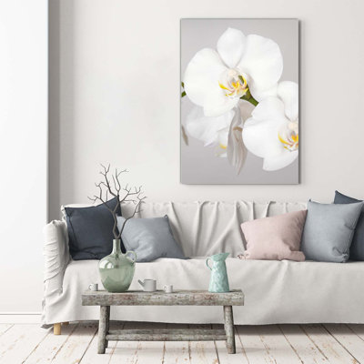 White Orchid - Wrapped Canvas Print