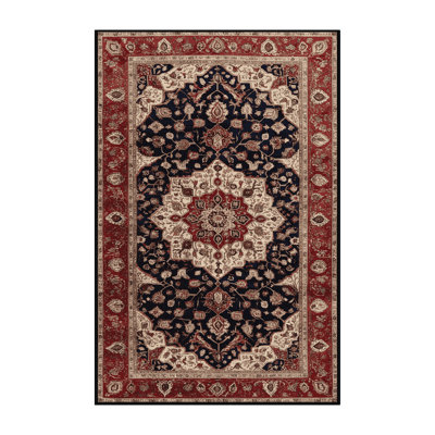 Machine Washable Persian Brown Area Rug
